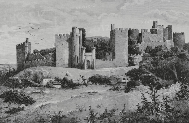 Templar castle, Ponferrada, Spain, 1883.  Creator: Tomas Campuzano y Aguirre.