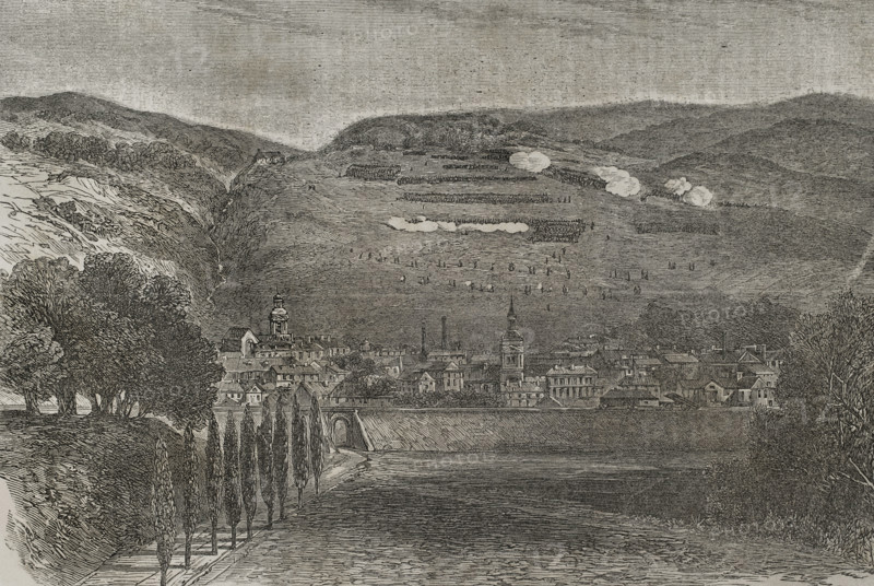 Franco-Prussian War (1870-1871): Battle of Saarbrücken (2 August 1870), 1870. Creator: Unknown.
