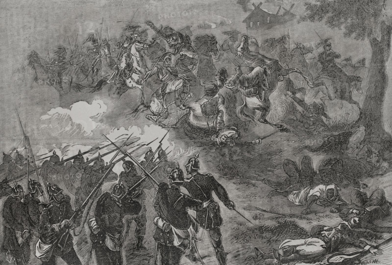 Franco-Prussian War (1870-1871): Battle of Sedan (1-2 September 1870).  Creator: Tomás Carlos Capuz.
