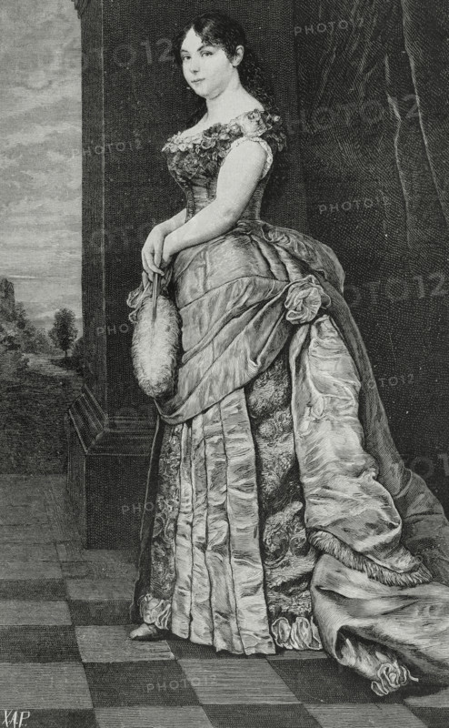 Natalie of Serbia, (1859-1941), Queen of Serbia (1882-1889) as the wife of the king Milan I, 1883. Creator: Unknown.