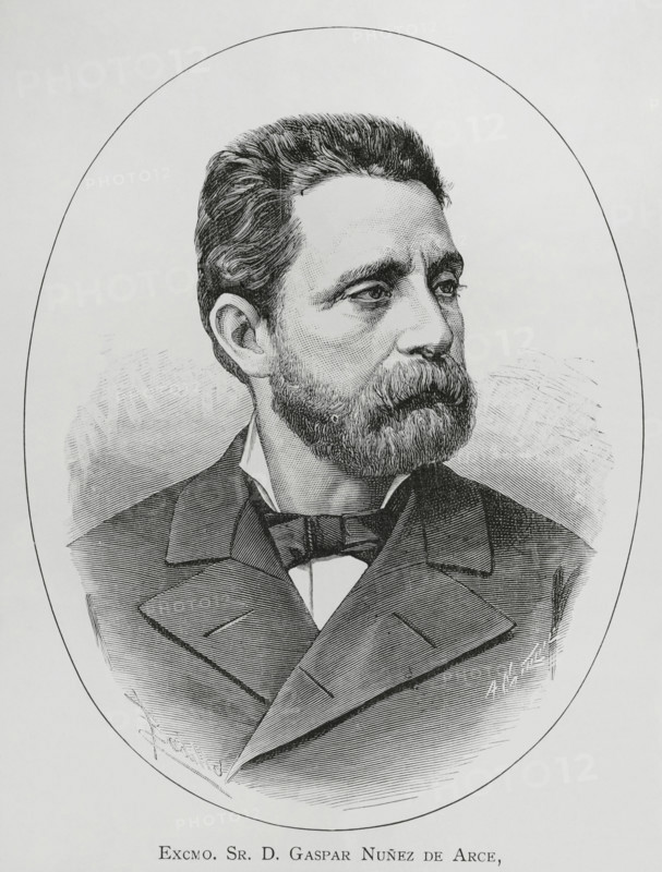 Gaspar Núñez de Arce, (1832-1903), Spanish poet and politician, 1883.  Creator: Arturo Carretero y Sánchez.