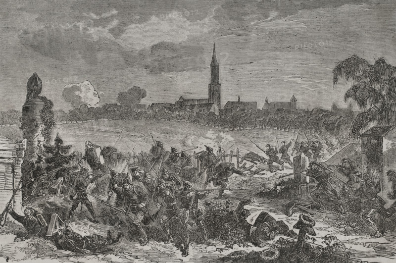 Franco-Prussian War (1870-1871): Siege of Strasbourg (15 August-28 September 1870), 1870.  Creator: Unknown.