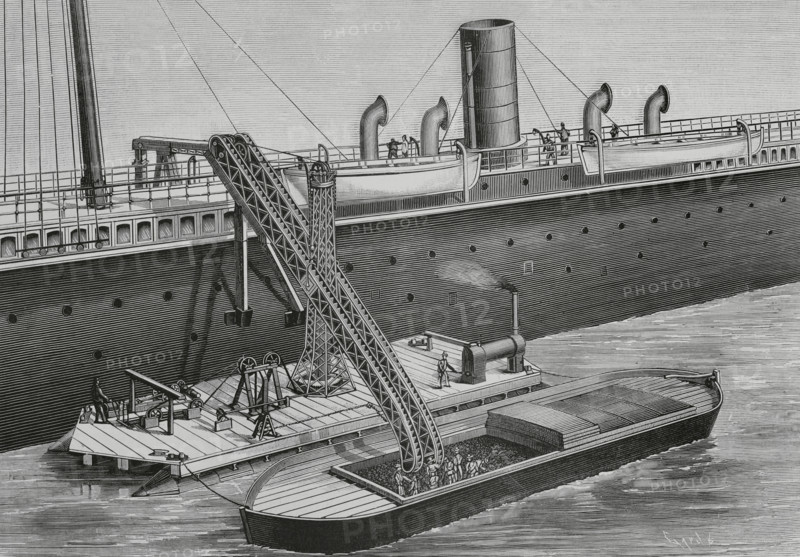 Floating coal elevator, 1883.  Creator: Tomás Carlos Capuz.