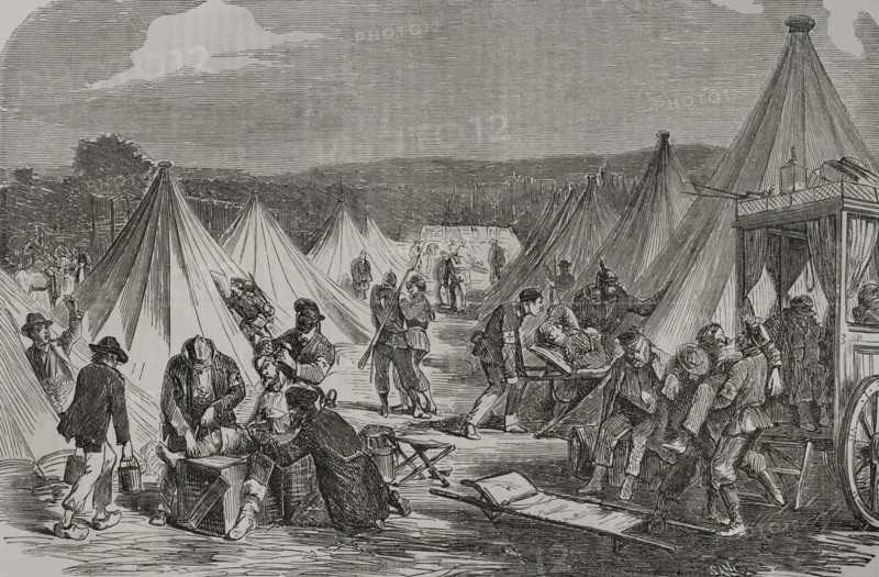 Franco-Prussian War (1870-71): The French camp of Marshal Mac Mahon at Reichshoffen..., 6 Aug 1870. Creator: Unknown.