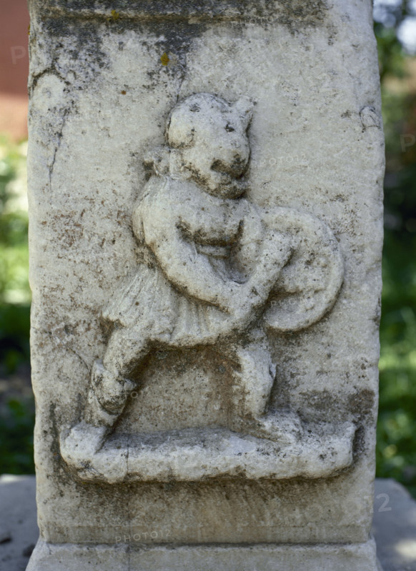 Relief of the Thraex, Aphrodisias (Anatolia, Turkey), 2000.  Creator: LTL.