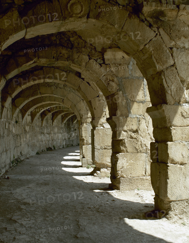 Theatre of Aspendos, Roman period, 170 AD, Asia Minor, Turkey, 2000.  Creator: LTL.