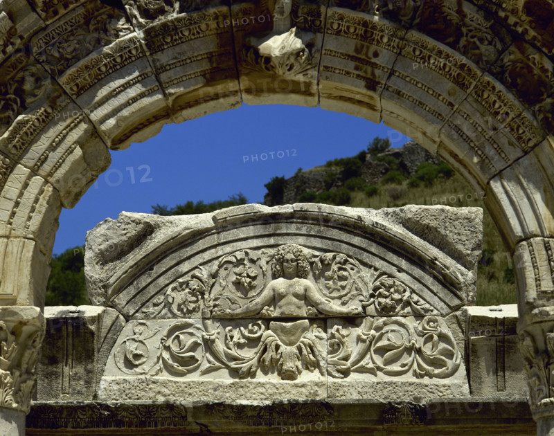 Temple of Hadrian, Ephesus (Curetes Street. Anatolia), 1999.  Creator: LTL.