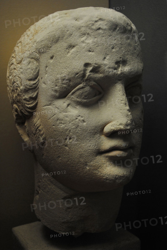 Male portrait, Roman art, 1st century, Odessa Archaeological Museum, Ukraine, 2011. Creator: LTL.