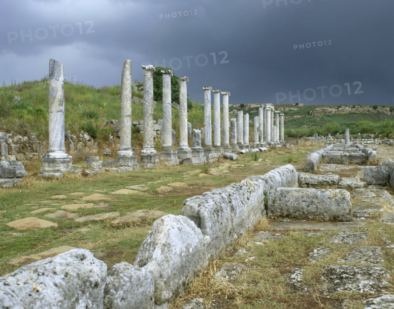 Arcaded Street, Perge, Anatolia, Turkey, 1999.  Creator: LTL.