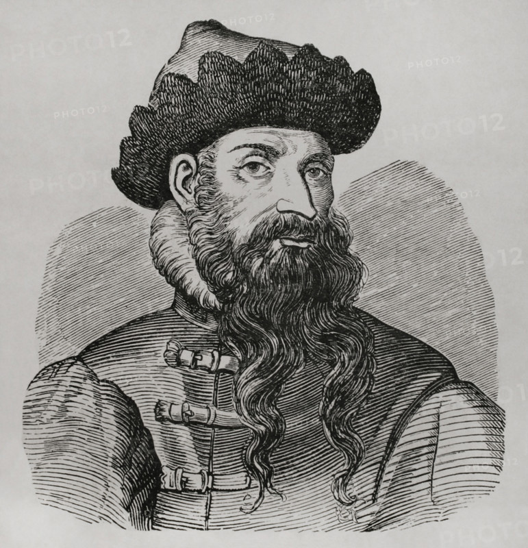 Portrait of Johannes Gutenberg, (c1399-1468), German inventor, 1877.  Creator: Unknown.