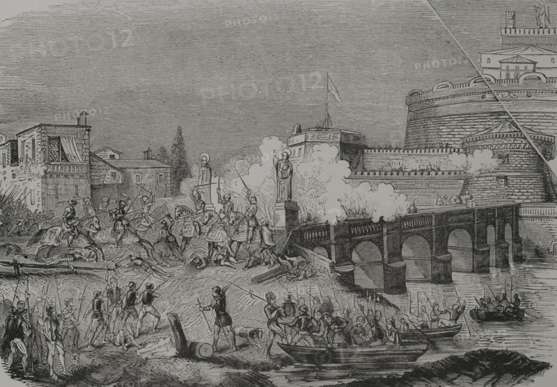 Sack of Rome, 1527, (1856).  Creator: Unknown.