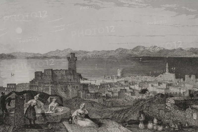 Rhodes, 1840.  Creator: Leonce Lhuillier.