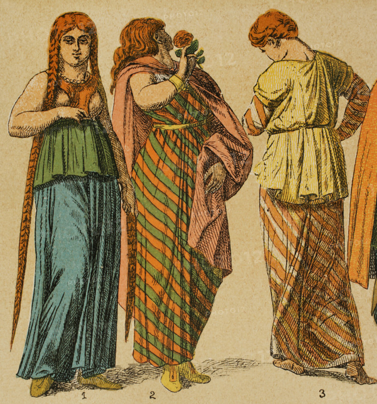 Women's Gaulish dress, 1881.  Creator: Unknown.