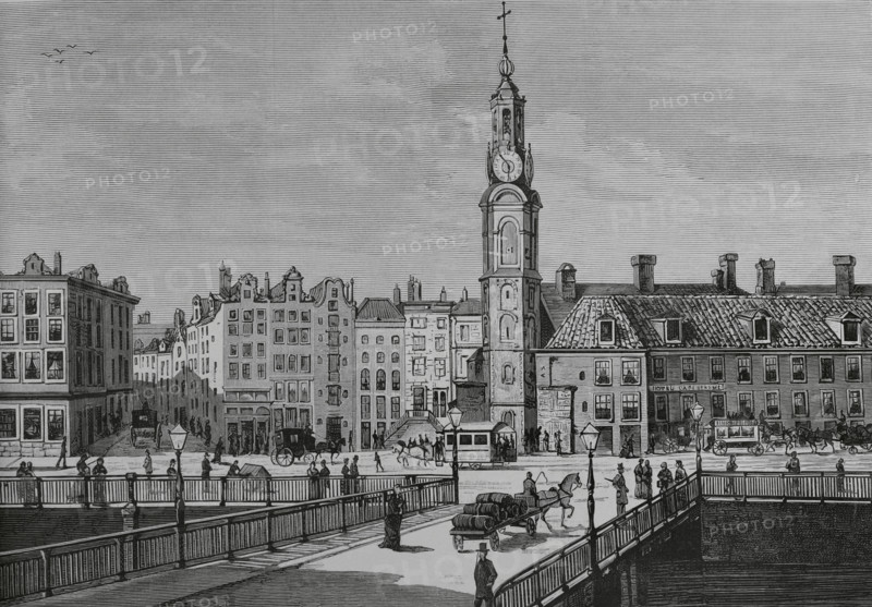 View of the Sophia Square, Amsterdam, Netherlands, 1883.  Creator: Unknown.