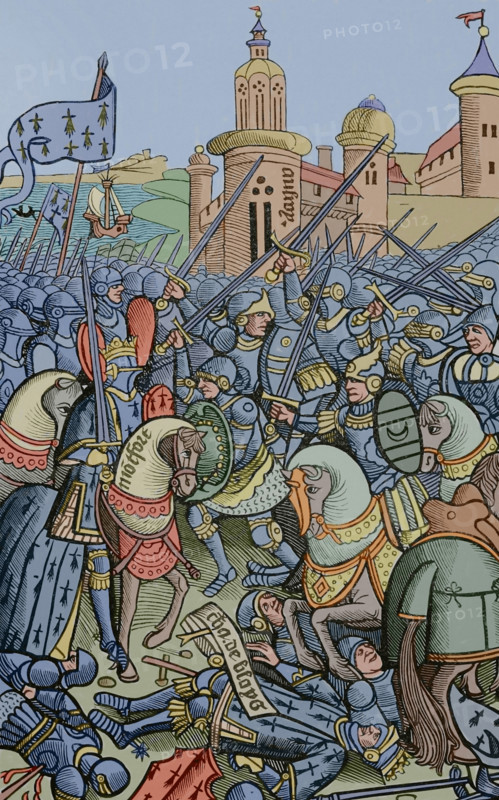 Battle of Auray, (29 September 1364), 1514 (1877).  Creator: Unknown.
