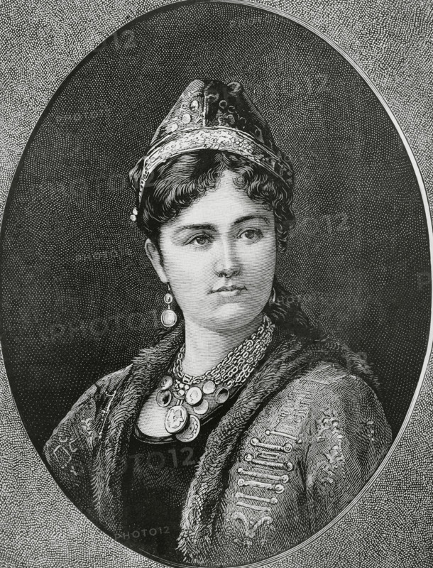 Emina Ilhamy (1858-1931), also Amina Ilhami, Egyptian princess, Muhammad Ali Dynasty, 1883. Creator: Unknown.