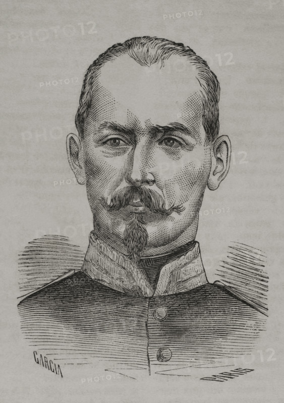 Camille Crémer (1840-1876), French divisionary general in the Franco-Prussian War, 1870.  Creator: Marcelo Paris.