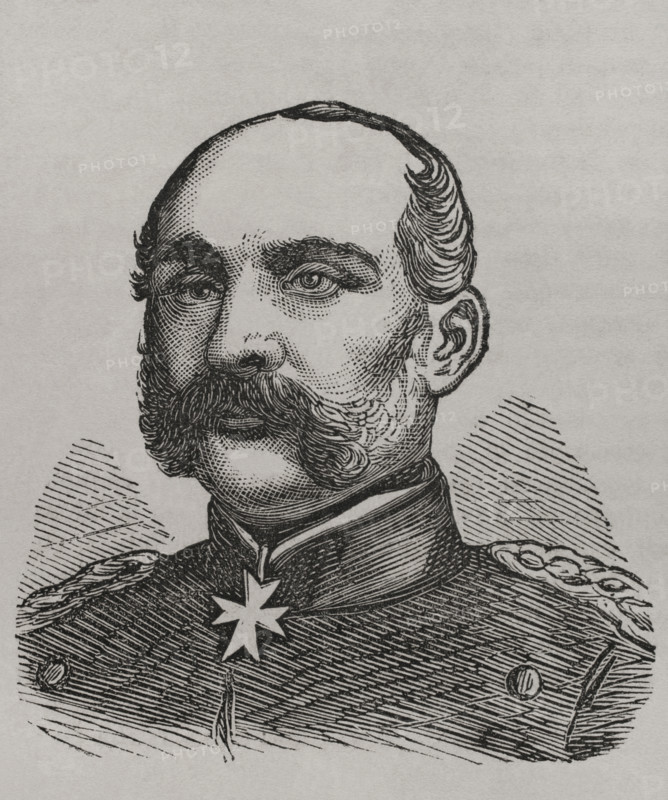 Hugo von Kirchbach (1809-87), Prussian general who led the V Corps during Franco-Prussian War, 1870. Creator: Unknown.