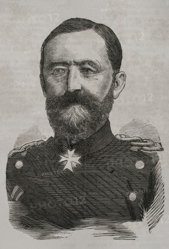 Oskar von Sperling (Oskar Ernst Karl von Sperling) (1814-1872), German major general, 1870.  Creator: Unknown.