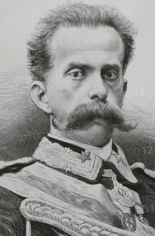 Umberto I, (1844-1900), King of Italy, (1878-1900), House of Savoy, 1883. Creator: Arturo Carretero y Sánchez.