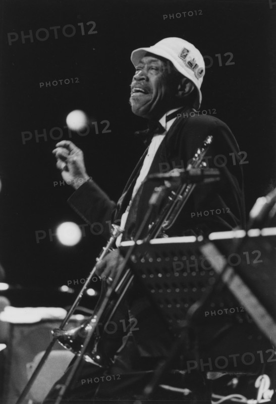 Al Grey, Lionel Hampton and his Golden Men of Jazz, North Sea Jazz Festival, 1994. Creator: Brian Foskett.