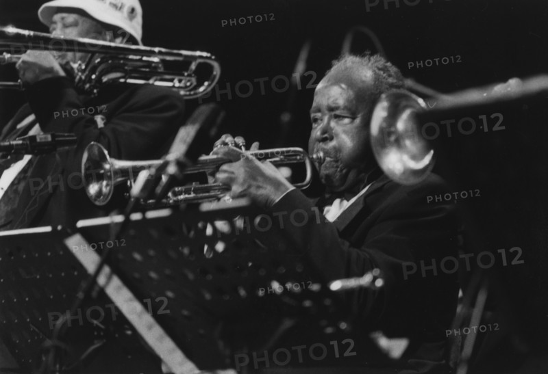 Harry "Sweets" Edison and Al Grey, Lionel Hampton and his Gold..., North Sea Jazz Festival, 1994. Creator: Brian Foskett.