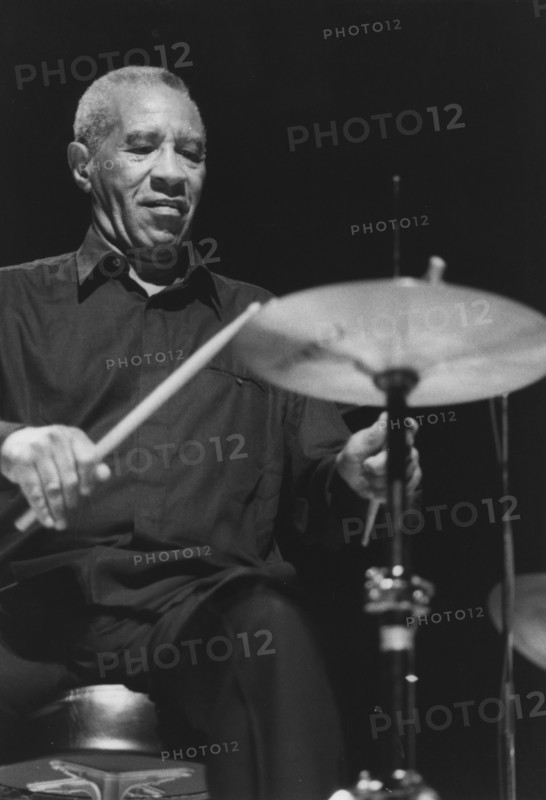 Max Roach, Queen Elizabeth Hall, London, 1996. Creator: Brian Foskett.
