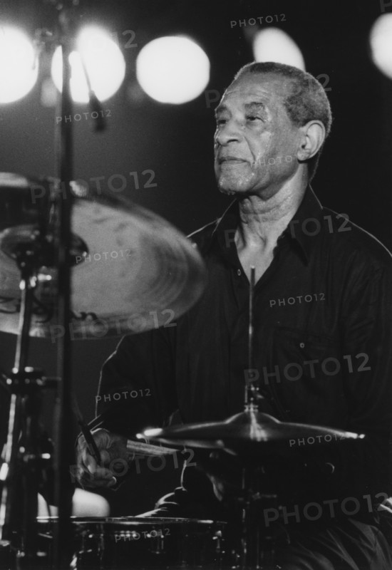 Max Roach, Queen Elizabeth Hall, London, 1996. Creator: Brian Foskett.
