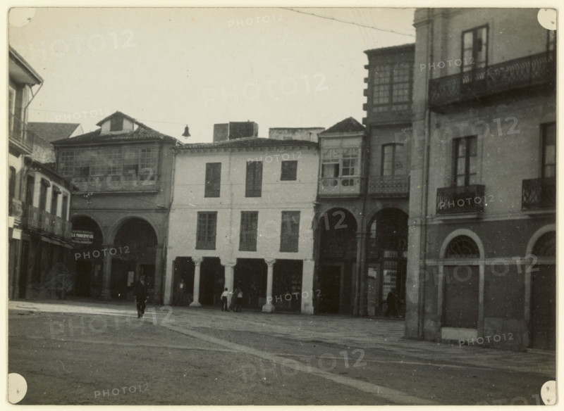 Street scene, Spain, early-mid 20th century. Creator: Edward Morland Lewis.