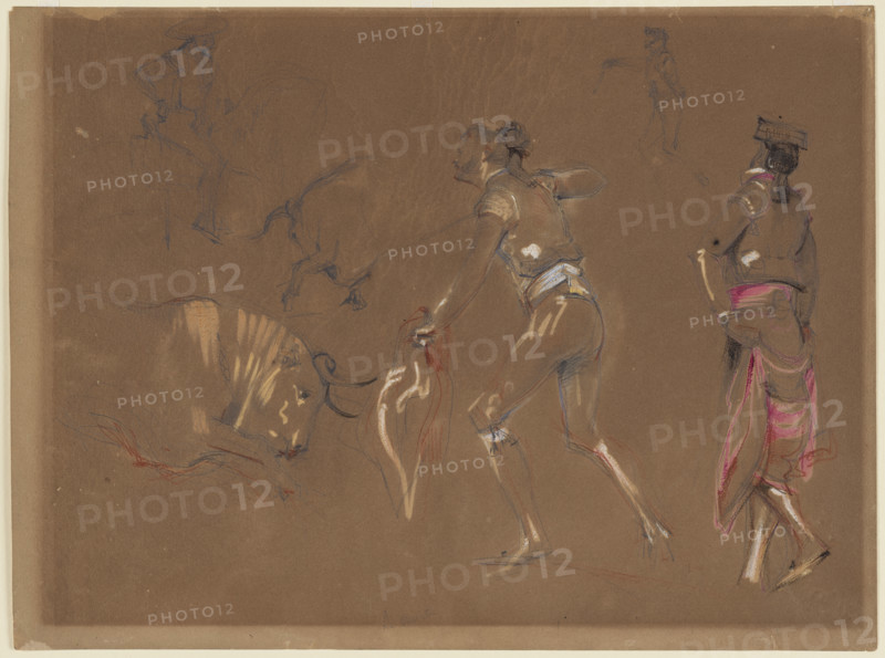 Spanish Bullfight, 19th century. Creator: John Frederick Lewis.