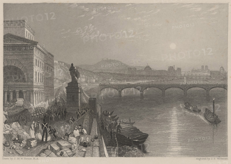 Paris, from the Barrière de Passy, 1833. Creator: James Tibbitts Willmore.