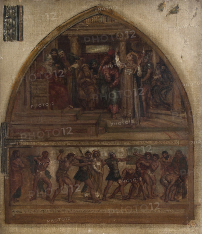 Study for fresco at St. Stephen's, Dulwich, 1871-72. Creator: Edward John Poynter.