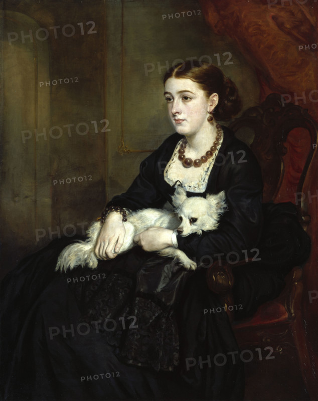 Portrait of Miss Elizabeth Grant, the artist's daughter, c1850. Creator: Francis Grant.