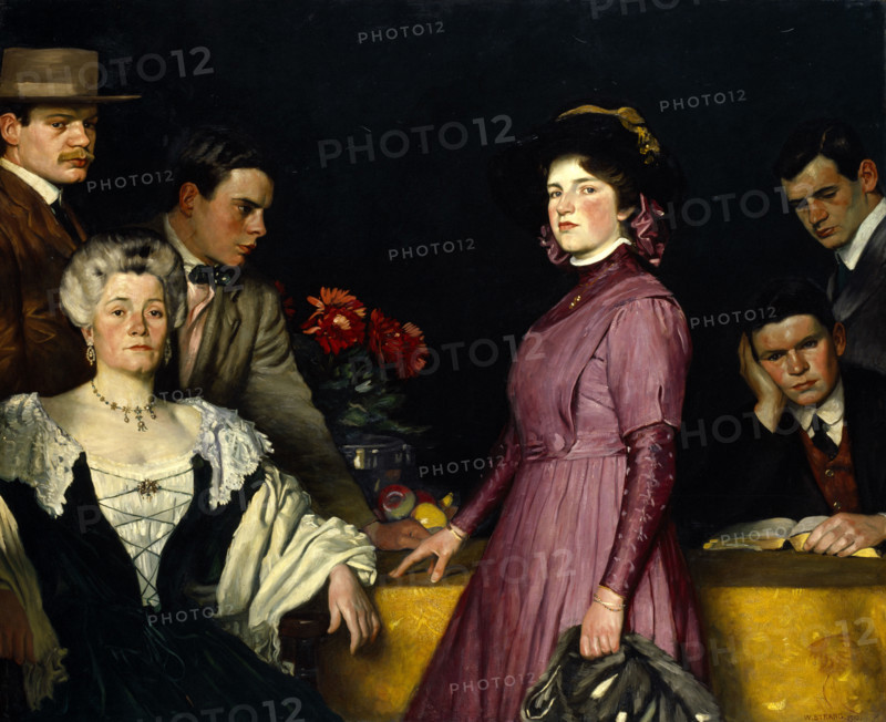 Portrait Group, 1910. Creator: William Strang.