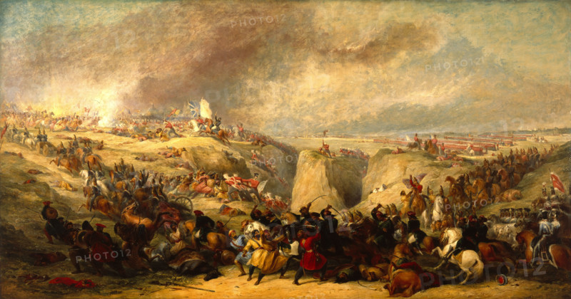 The Battle of Hyderabad, 24th March 1843, by 1854. Creator: George Jones.