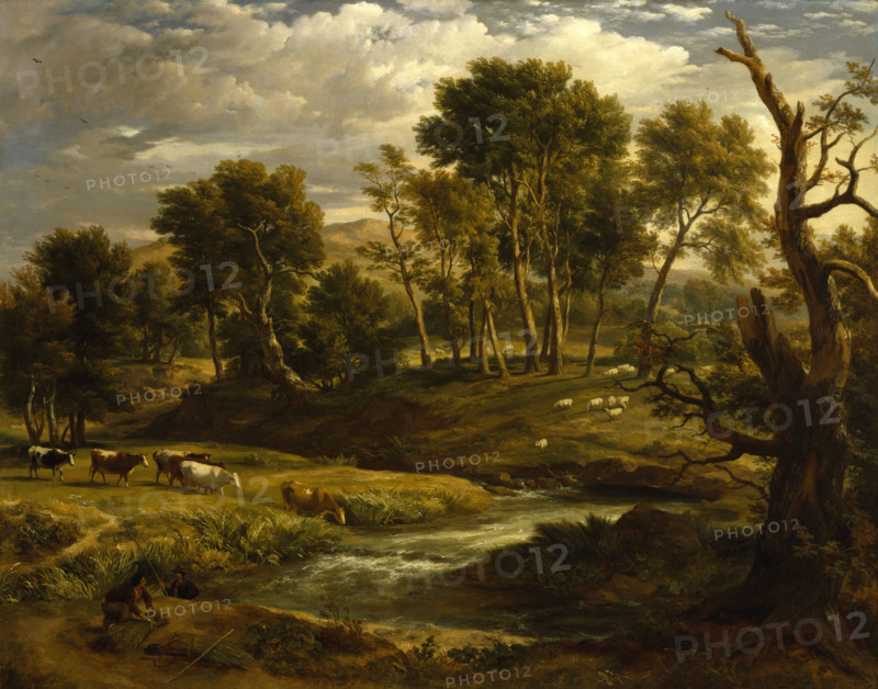 Landscape and Cattle, c1823. Creator: Ramsay Richard Reinagle.