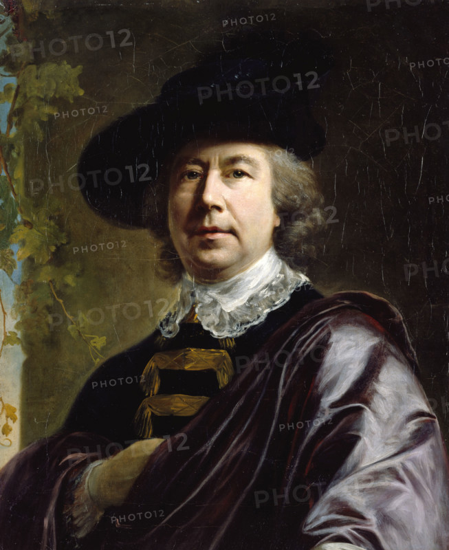 Self-portrait of Nathaniel Hone, R.A., 1768. Creator: Nathaniel Hone.