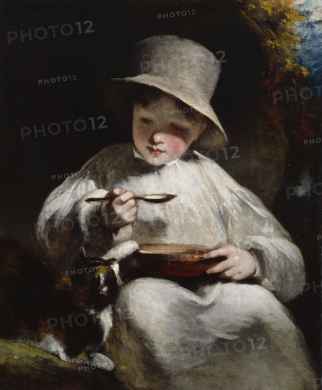 Boy with a Kitten, 1807. Creator: William Owen.