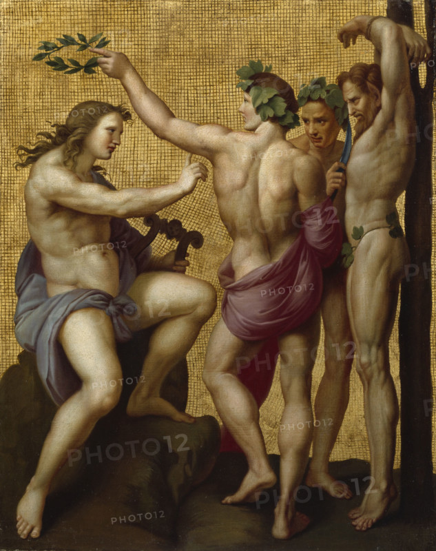 Apollo and Marsyas, late 18th century. Creator: Giuseppe Cades.