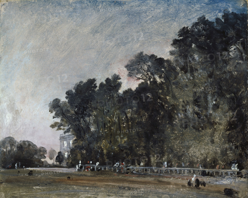 Landscape Study: Scene in a Park, c1823. Creator: John Constable.