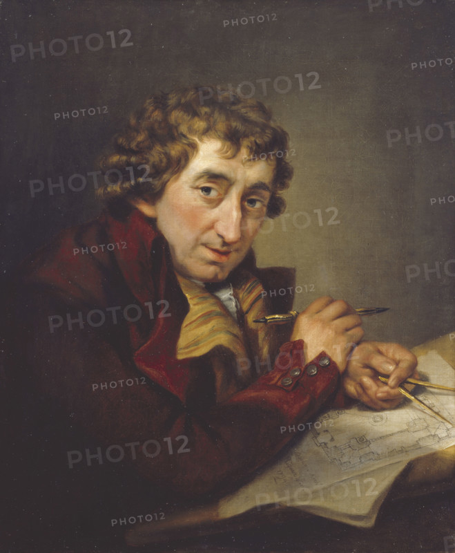 Portrait of Joseph Bonomi, A.R.A., 1794. Creator: John Francis Rigaud.
