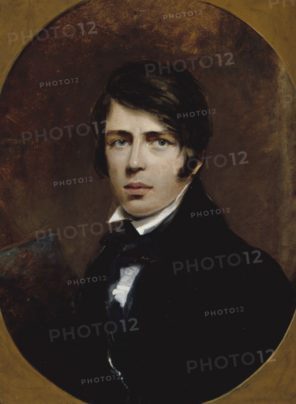 Self-portrait of Thomas Creswick, R.A., 1828. Creator: Thomas Creswick.