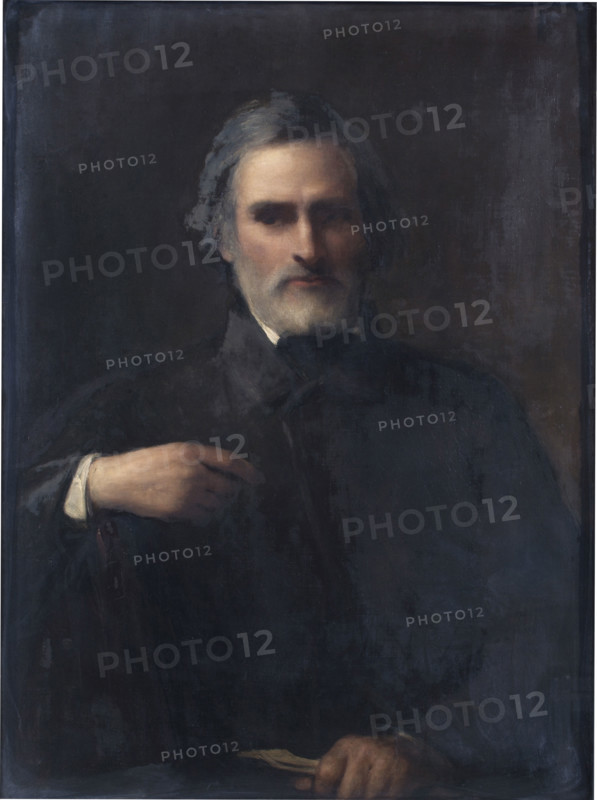 Portrait of John Gibson, R.A., 1863. Creator: Sir William Boxall.