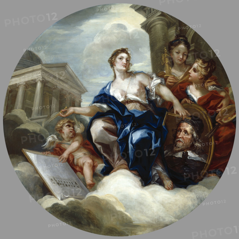 The Glorification of Inigo Jones, 1719-1720. Creator: William Kent.