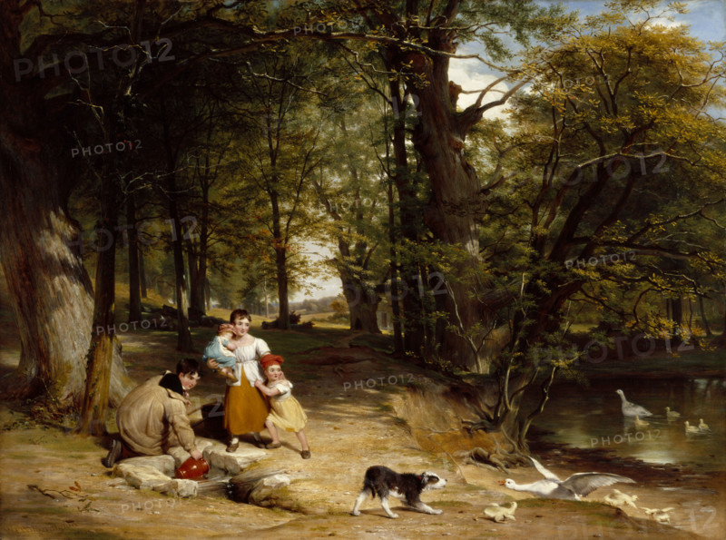 Landscape with Figures, 1839. Creator: William Frederick Witherington.