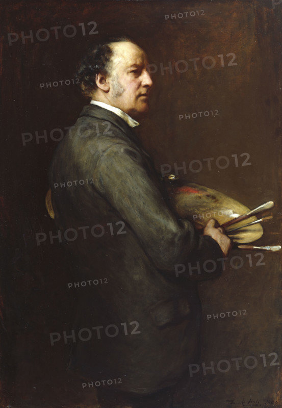 Portrait of Sir John Everett Millais, Bt, PRA, 1886. Creator: Francis Montague Holl.