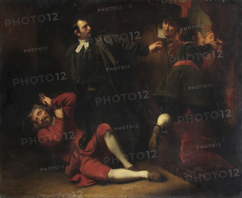 Colonel Blood stealing the Crown Jewels, 1824. Creator: Henry Perronet Briggs.