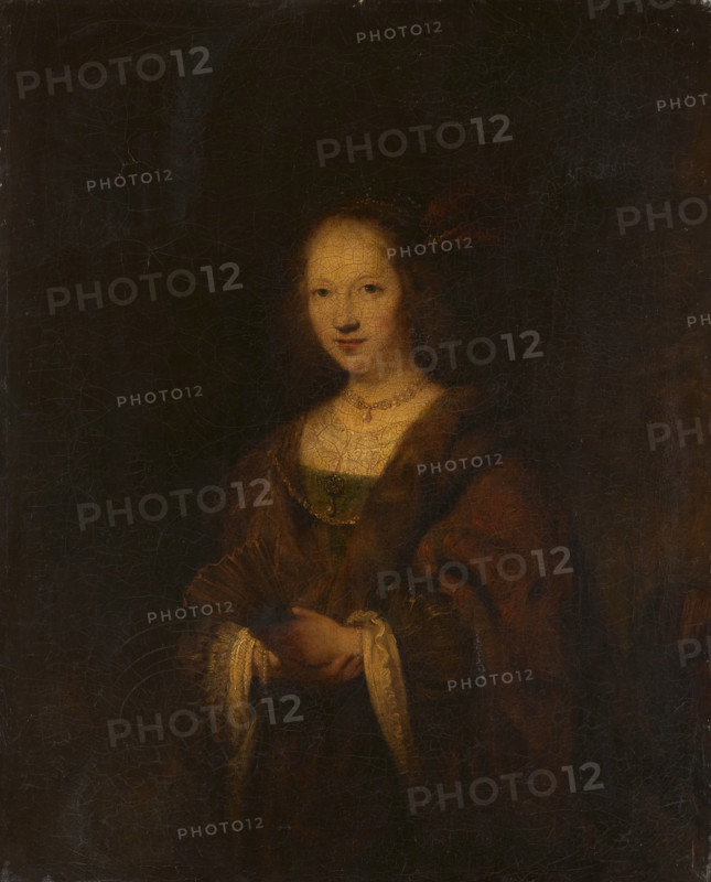Lady with a Fan, c1746. Creator: Sir Joshua Reynolds.