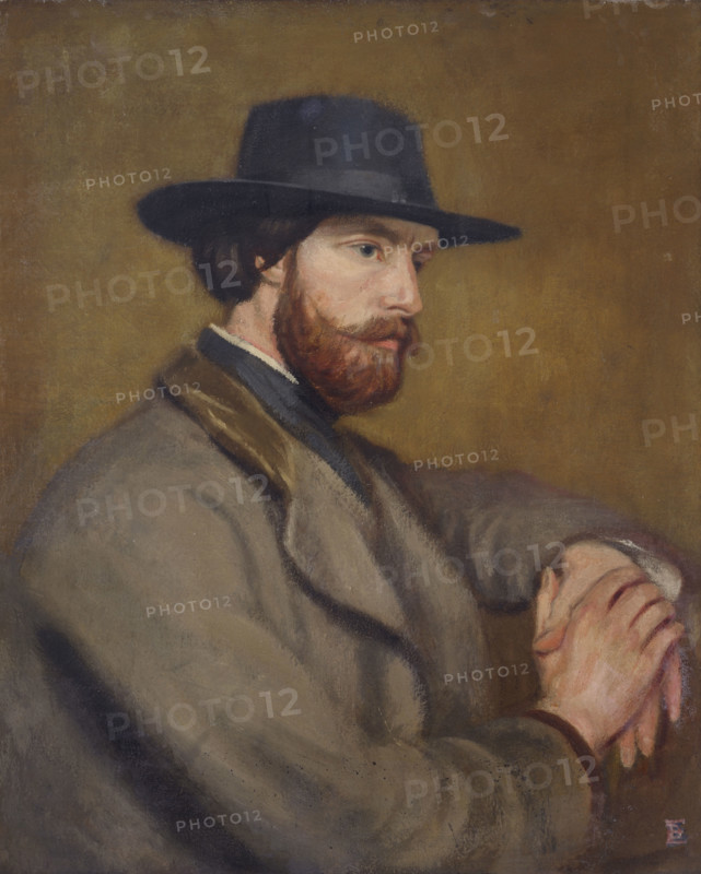 Portrait of Augustus John, R.A., c1898-1900. Creator: Benjamin Evans.