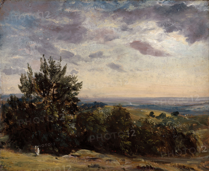 Landscape Study: Hampstead looking West, 1821. Creator: John Constable.